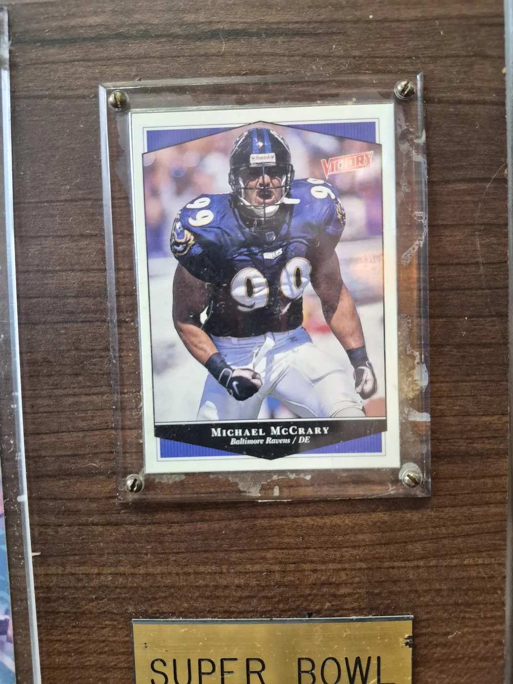 NFL Baltimore Ravens Purple Black Champions Super Bowl XXXV Wall Art